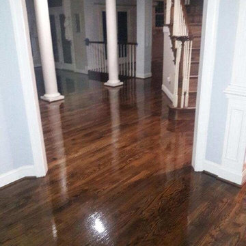 Wood floor refinishing