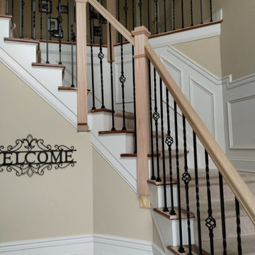 Metal + Wood Indoor Railings