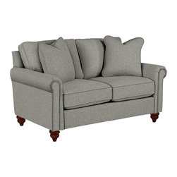 Leighton Premier Loveseat by La-Z-Boy shown in Flannel - Products