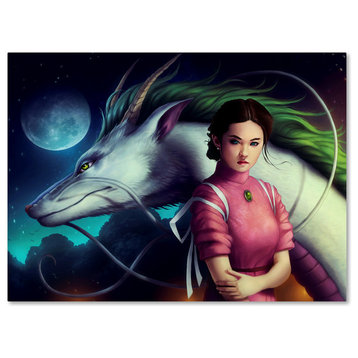 JoJoesArt 'Dragon Night' Canvas Art, 24" x 32"