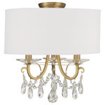 Crystorama - Othello 3 Light Vibrant Gold Ceiling Mount - Color: Vibrant Gold