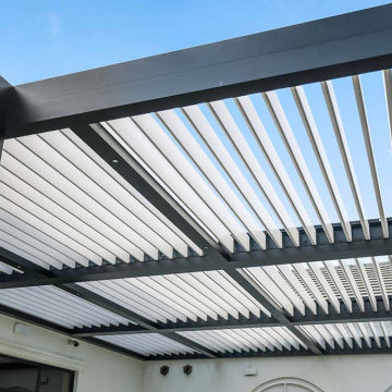 Transforming Broken Sound Club: Stunning Louvered Pergola Installation