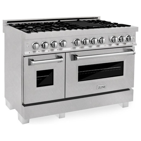 ZLINE 48" 6.0 cu. ft. Dual Fuel Range in Fingerprint Resistant Stainless Steel