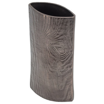 Aluminum Timber Eye Vase 6x3x12"