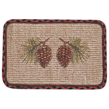 Pinecone Wicker Weave Placemat 13"x19"