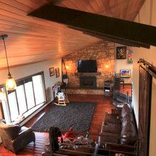 Living room fireplace