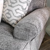 Furniture of America Brummitt Transitional Fabric Armchair in Gray