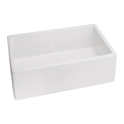 Belle Foret Model BFF4KIT Fireclay Apron Front Kitchen Sink - Kitchen Sinks