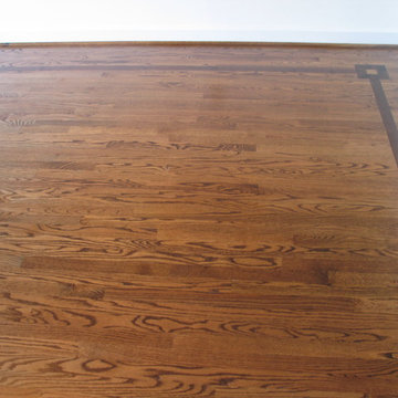 Herringbone with Walnut Border