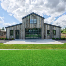 Outside barn