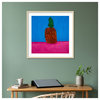 Pineapple by Cristina Rodriguez Framed Wall Art 33 x 33