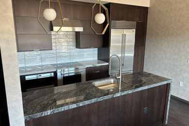 Example of a trendy home design design in Salt Lake City
