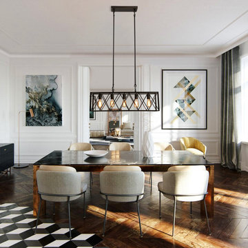 Crystal chandelier that captivates at first sight, as if telling a story.