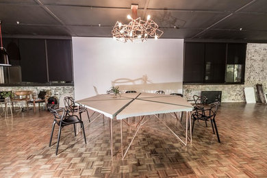 Concrete triangle conference table - made to order