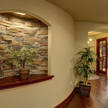 Basement Curved Wall and Niche