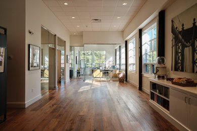 Example of an urban home office design in Bridgeport