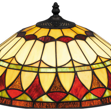 Quoizel TF16143 Sevilla 2 Light 24" Tall Tiffany Table Lamp - Matte Black
