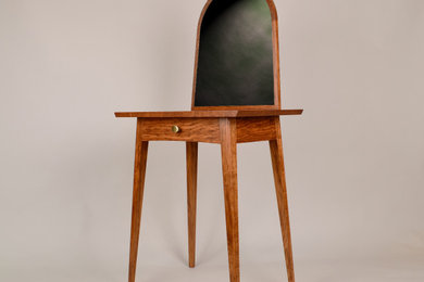 Small midcentury bedroom in Edinburgh.