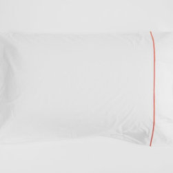 Embroidered: Orange - Sheet And Pillowcase Sets