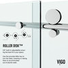 VIGO 34"x46" Elan E-class Frameless Shower Enclosure, Chrome, Without Base