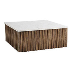 MARBLE WOODS COFFEE TABLE - Coffee Tables