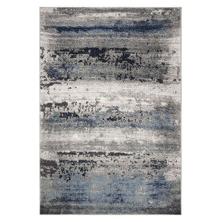 Ivory Grey 2'3 x 8' SAFAVIEH Galaxy Collection GAL119F Modern Abstract Non-Shedding Living Room Entryway Foyer Hallway Bedroom Runner