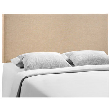 Modway Furniture Region Queen Upholstered Headboard, Cafe