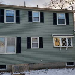 New Vinyl Siding Dormered Cape - Siding And Stone Veneer