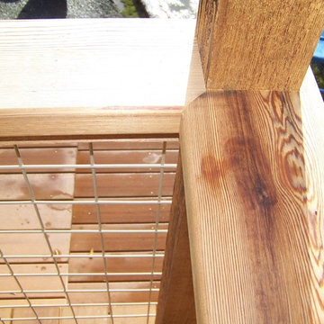 Trex Deck, Cedar Rails and Trellis, Hogwire