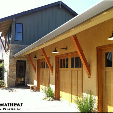 Smooth steel trowel stucco