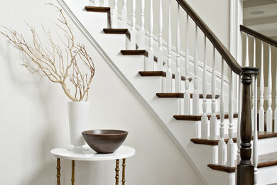 Entryway - transitional entryway idea in New York