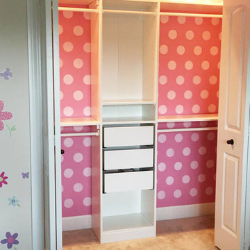 Polka Dot Allover Stenciled Closet