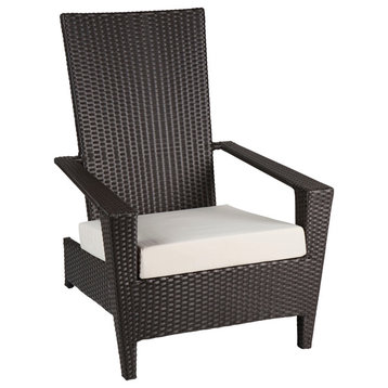 Martano Modern Outdoor All Weather Wicker Stackable Chair