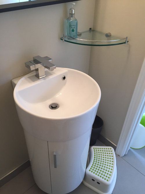 Ideas for small shelf in powder room