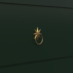 Orah Satin Brass Ring Pull - Cabinet And Drawer Knobs