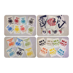Coastal Hand Block Printed Linens - Home Decor