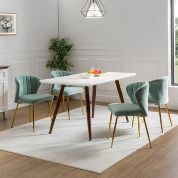 Milia Dining Chair Set of 4, Sage