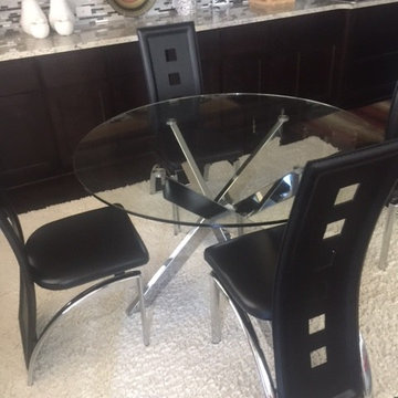 Martini Dining Table & Cris Chairs