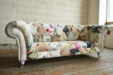 Grace Floral Patchwork Chesterfield Sofa