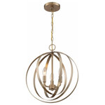 Nuvo Lighting - Nuvo Lighting Pendleton - 3 Light Pendant, Burnished Brass Finish - Pendleton; 3 Light; Pendant Fixture; Brushed NickePendleton 3 Light Pe Burnished Brass *UL Approved: YES Energy Star Qualified: n/a ADA Certified: n/a  *Number of Lights: Lamp: 3-*Wattage:60w B10 Candelabra Base bulb(s) *Bulb Included:No *Bulb Type:B10 Candelabra Base *Finish Type:Burnished Brass