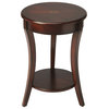 Butler Specialty Company, Holdin Round 18"W Accent Table, Dark Brown