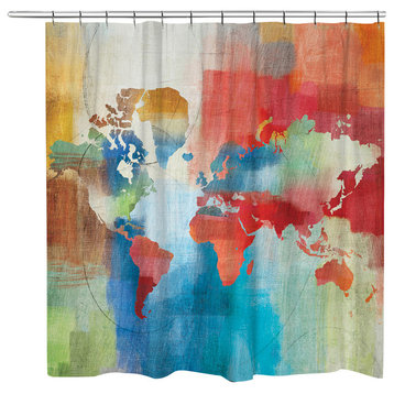 Seasons Change Abstract Shower Curtain