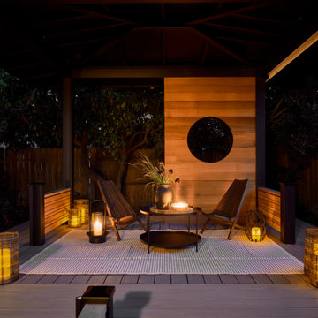 Zen-Inspired Gazebo for Evening Entertaining