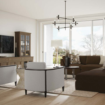 Grand Yet Inviting Living Room