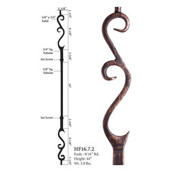 Mediterranean Wrought Iron Balusters - Products
