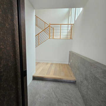 Project #108 | Red Oak Staircase in Light-Filled Space