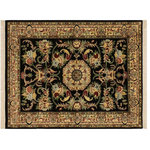 Bareens Designer Rugs - Antique Vegetable Dyed Philomen Rust/Tan Wool Rug - 4'10'' x 6'11'' - Designed with mesmerizing intricacy and gorgeous color palette, this hand-knotted masterpiece demonstrates the beauty and electrifying thrill of Pak Persian art. These meticulously hand-knotted Pak-Persian rug is made with pure wool and features breathtaking traditional, transitional, and tribal designs in bold luxurious color pallets. Known for their intricate designs these rugs are a reproduction of Persian rugs, made in Pakistan with unique Mughal designs. Made by master weavers using the same Persian texture, design and dying technique, we wanted to produce the most significant manifestation of Persian art, life, and culture. This rug is most famous for its exceptional quality, incredible designs, patterns, and vibrant rich color. Pak-Persian rugs made with Persian weave with high knot counts, which enables the high intricacy and detail found in the patterns are also referred to as "State of art", each color adds a rich beautiful detail in the artwork of this rug. The design, color, and beautiful chromatic composition with a vibrant sheen with intricate designs, exude beauty, elegance, and quality make this rug a masterpiece of its own.