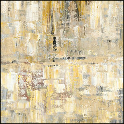 48 in. x 48 in. "Fade Away" Framed Hand Painted Canvas Wall Art - Artwork