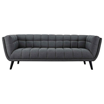 Bestow Upholstered Fabric Sofa, Gray