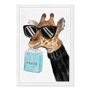 Wynwood Studio Fashion and Glam Wall Art Print 'Puppy Luxury Bag